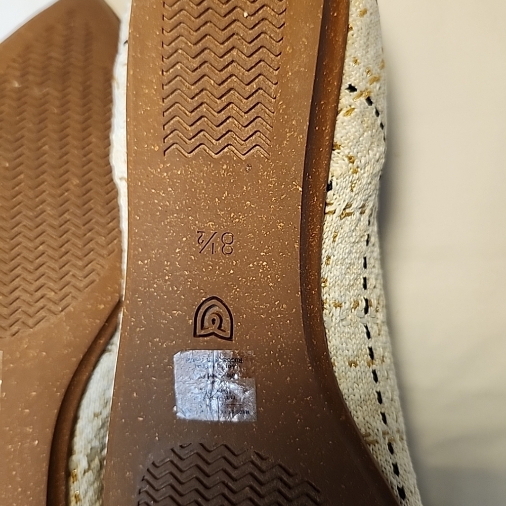 Rothy’s The Point Archive Pattern Moonlight Tweed Black Cream Loafer Flat Sz 8.5 - Picture 5 of 7